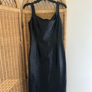 Ralph Lauren Black Leather Dress